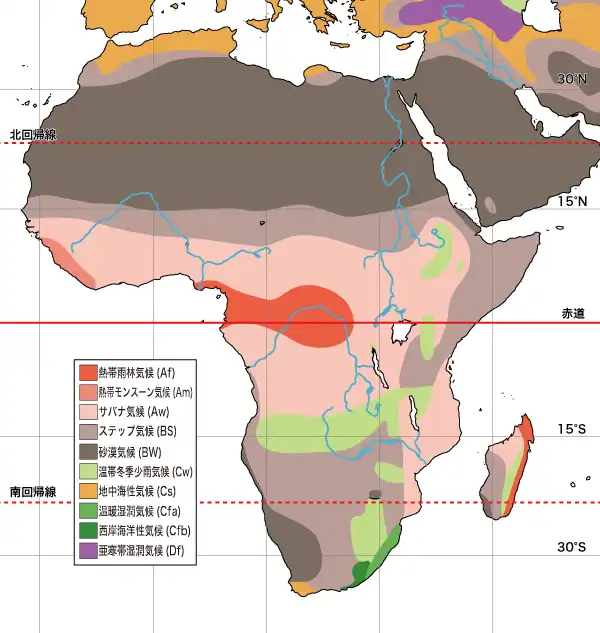 アフリカの気候