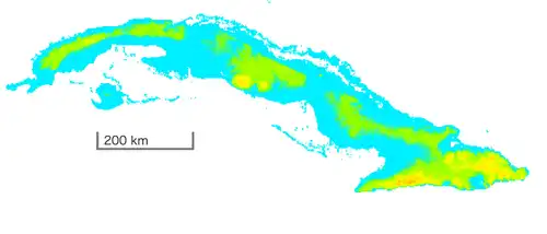 キューバの高低