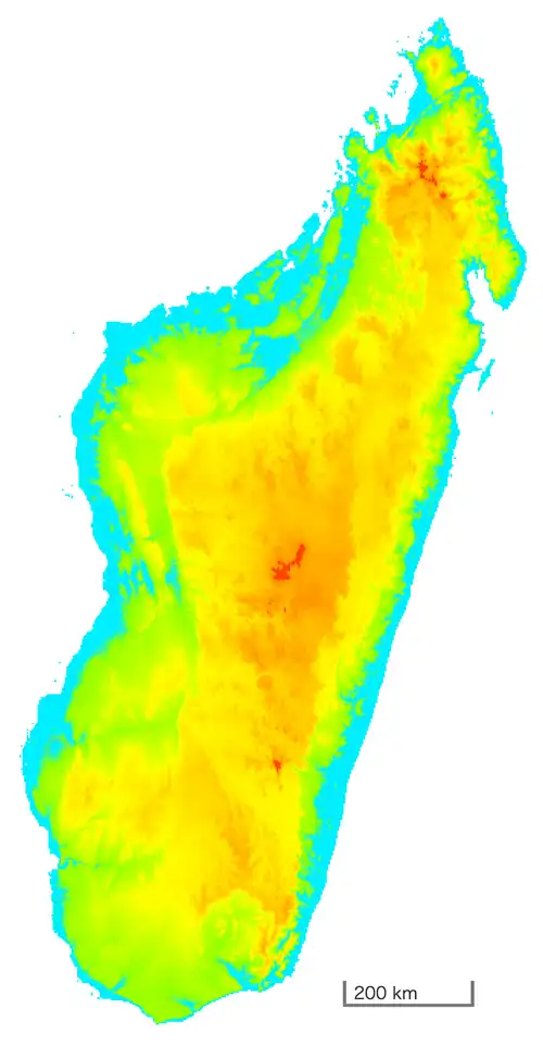 マダガスカルの高低