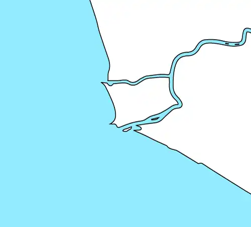 テヴェレ川の河口