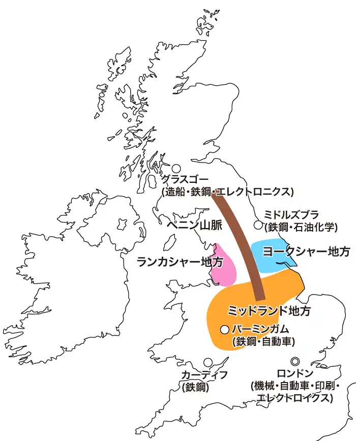 イギリスの工業都市
