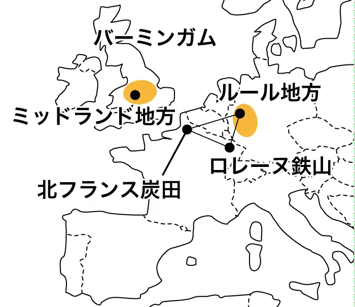 地理｜ヨーロッパの工業立地