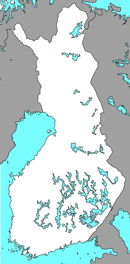 フィンランドの氷河湖