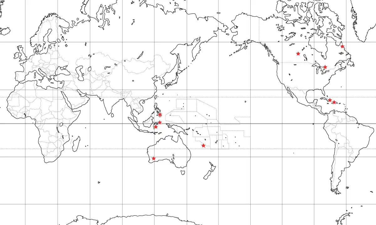ニッケルの分布