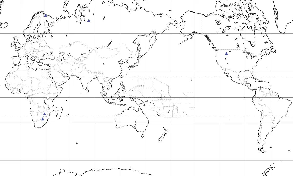 プラチナの分布