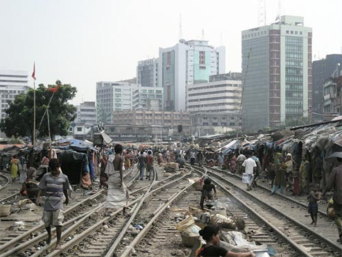 バングラデシュのスラム