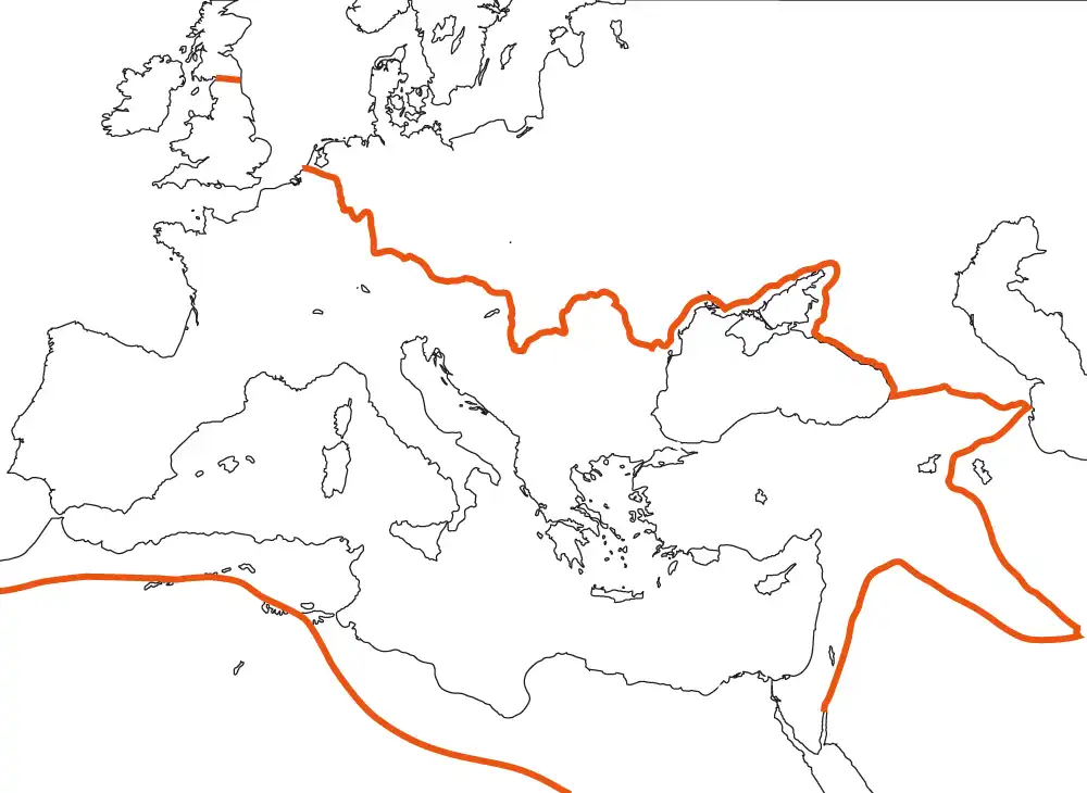 ローマ帝国の最大領域
