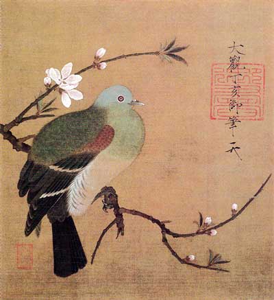 桃鳩図